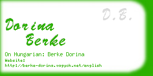 dorina berke business card